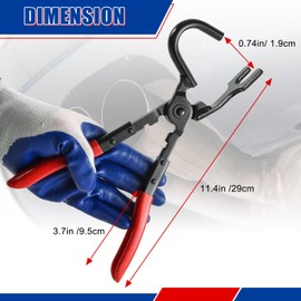 NYXOVA Exhaust Hanger Removal Tool, Heavy-Duty Pliers for Easy Separation of Rubber Brackets & Hangers, Exhaust Hanger Removal Pliers Compatible with All Exhaust Rubber Hangers