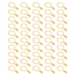 PATIKIL 100pcs Copper Ring Terminals for Connecting M10 Wire Cables Copper Open Barrel Wire Ring Cable Lugs Non-Insulated Kit for Lighting Grounding