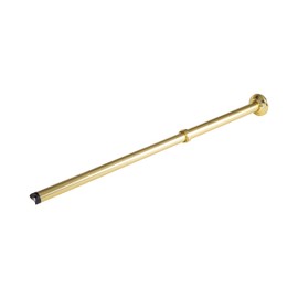 Utopia Alley Rustproof Wall Mounted L-Shaped Corner Rod | Vertical Ceiling Support Bar for Shower Curtain Rod, Includes Flange and Eyeloop, Ideal for Connecting Shower Rod, Gold (13.83"L x 2.36"W)