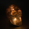 Cello Flame Skull LED Night Light - Gold Skull Desk