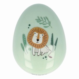PARSA Beauty Kids Safari Detangling Brush - Green No Handle Lion Print - Pain Free Brushing, Smooth Hair - Easy to Use for All Hair Types - Ideal for Travel - 10.5 x 6.7 x 4.4cm