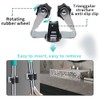 3-H Mop and Broom Holder Wall Mount, Broom Holder Wall