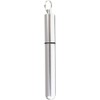 Silver Pocket Toothpick Holder Keychain,Waterproof Mini Toothpick Box Container Lightweight