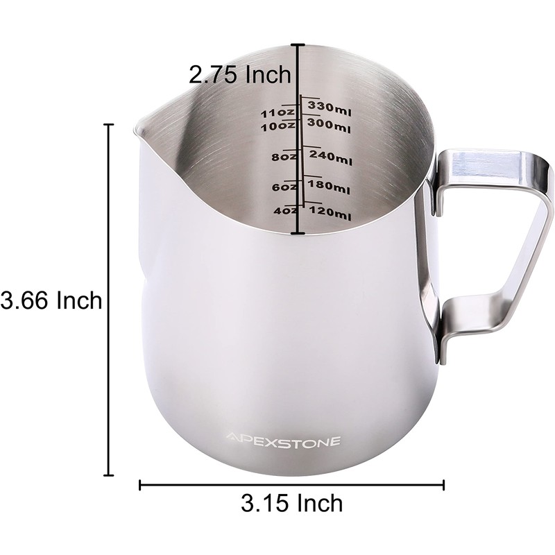 Apexstone Espresso Milk Frothing Pitcher 20 oz, Espresso Steaming Pitcher