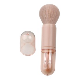 TOVINANNA Travel Makeup Brushes Set 4-piece Retractable Kit Eyeshadow Foundation Blush Lipstick Perfect for Beauty