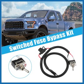 A ABSOPRO 1 Set 71.7cm 28.23" Universal Automotive Switched Fuse Bypass Kit Fuse Bypass Switch Item Replacement