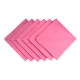 DII 100% Cotton, Oversized Basic Everyday 20x20 Napkin Set of 6, Flamingo