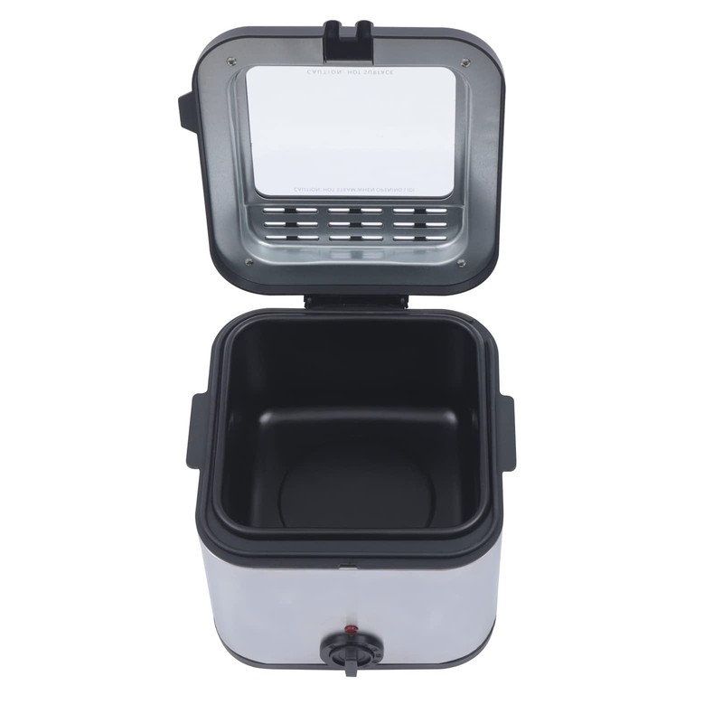 Electric Deep Fryer with Basket - 1000W, 2.5L Oil Container,