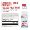 Solaray Extra Hot Cool Cayenne Pepper Supplement 90 Count Vegan