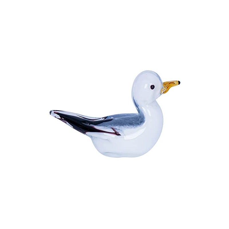 levandeo Designer Sculpture Seagull Height 8 cm Glass Sculpture Glass