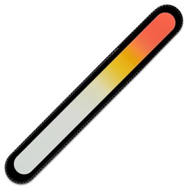 Mont Bleu Large Glass Nail File in Black Velvet Bag - Real Tempered Glass - Glass Nail File - Glass File - Nail File for Nails - The Perfect Nail Care