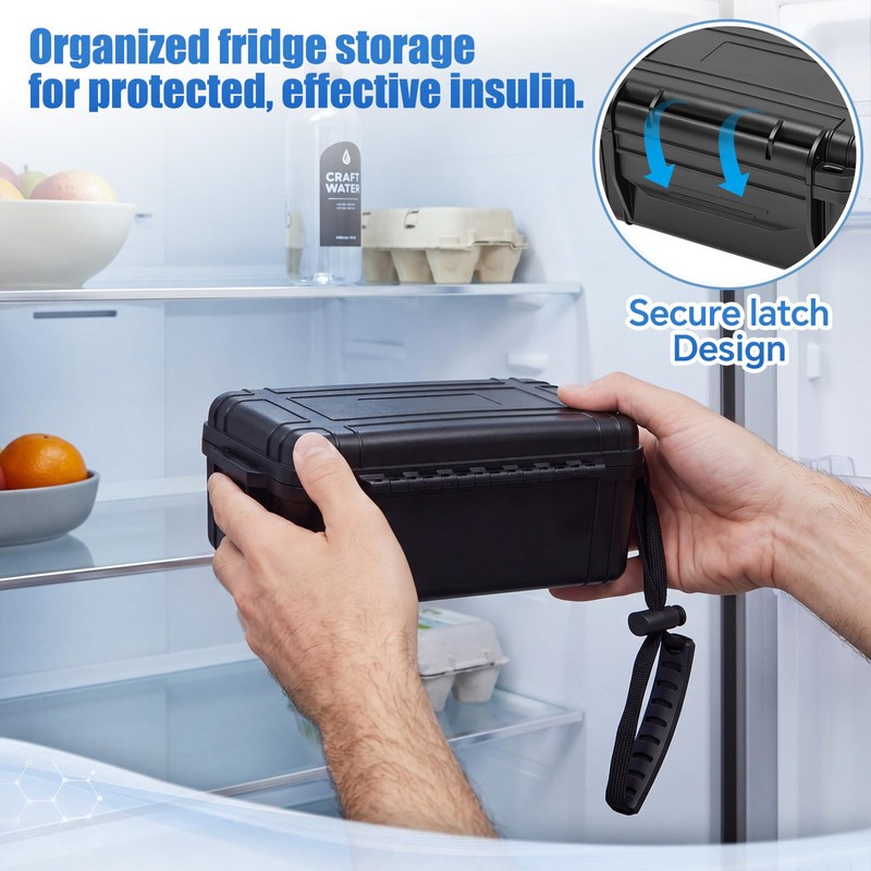 Teenyyou 15 Slots 10ml Peptide Vial Case for Fridge, Rugged