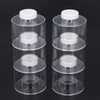 Hspemo 6Pcs Stackable Spice Jar Spice Tower Spice Color Transparent