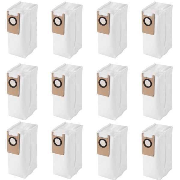12 Pack Replacement Dust Bags Compatible with eufy Robot Vacuum