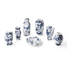 Odoria 1/12 Scale Miniature Ceramic Vases 7Pcs Dollhouse Accessories