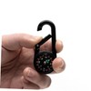 WHAMVOX Camping Compass Carabiner Clip Multi-Function Hiking Gear for Outdoor