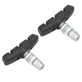 Bike Brakes Pads, 1 Pair 55mm Folding Bike Brakes Pads Bicycle V‑Brake Rubber Blocks with Nuts Compatible with DAHON