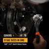 EWK 48-in-1 Universal Ratchet Wrench, 8 Sizes x 6 Shapes,