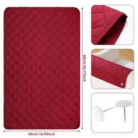 Panelee 2 Pcs Headrest Cover for Recliner Chair Sofa Headrest Cover Head Protector Furniture Protector for Recliner Sofa Slipcovers(Burgundy)