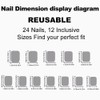 JUSTOTRY 24 Pcs Peach Pink Solid Short False Nails Square