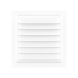 6 x 6 Attic Vents Gable Vents, piiyoosnn 304 Stainless Steel Louvered Grille Cover, White Wall Vent,Best for Small Vehicle, Cockloft, Bedrooms, Garage Door Wall Ventilated(White) (6 x 6 White)