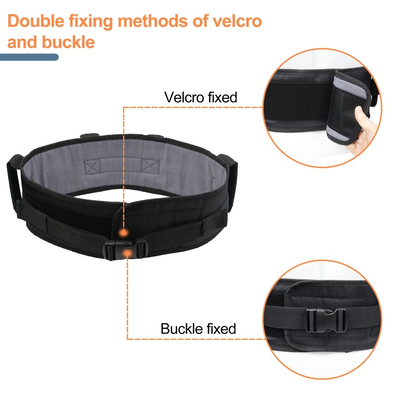 MDSTOP Gait Belt with Padding Handles, Safety Transfer Belt for