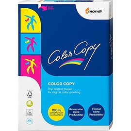 Mondi ColorCopy DIN A6 Paper 300 g/m² Pack of 125 Sheets White Paper Suitable for Laser Printers and Inkjet Printers