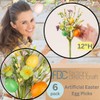 Factory Direct Craft Pack of 6 Artificial Easter Egg, Floral,