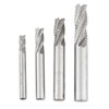 Milling Cutter 4 Pcs,4 Flutes HSS Roughing End Mill CNC