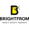 BRIGHTFROM 32 OZ Empty Plastic Spray Bottle, Heavy Duty with