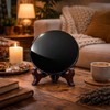 Polar Jade Black Obsidian Mirror for Scrying and Insights, Real