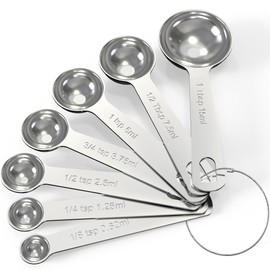 TILUCK Stainless Steel Measuring Spoons Set,Kitchen Gadgets for Cooking & Baking,Set of