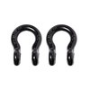 2 Pack Black - Rigging 5/8" Bow Shackles D Ring