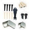 BIUDECO Folk Guitar Bridge Pin Set with Bridge Pin Puller