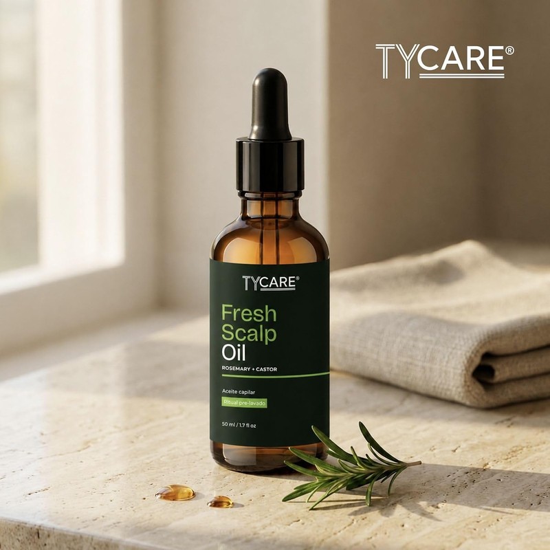 Fresh Scalp Oil – Aceite Capilar Pre-Lavado con Romero, Ricino,