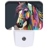 AKKAVNIA Abstract Horse Night Light Plug-in Wall Decorative Night Lamp