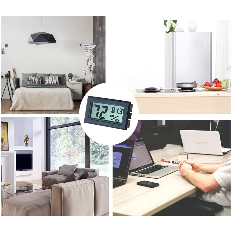 DiyStudio LCD Thermometer, Digital Thermometer, Embedded Mini Hygrometer, Digital Temperature