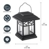Sterno Home GL44258 Hanging Solar LED Light Flameless Candle Lantern,