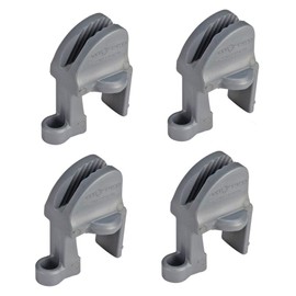 Extreme Max 3005.5061 BoatTector - Colgador de Guardabarros de Ajuste rápido, Color Gris, Paquete de 4
