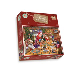 1000 Piece Jigsaw Puzzle - Christmas Dinner At Santa's Workshop -1000 Piece Jigsaw Puzzles for Adults - Hardest Jigsaw Puzzle, Festive Puzzle, Present