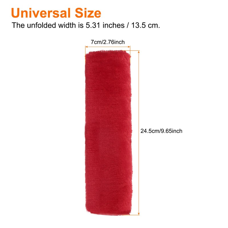 HARFINGTON 2pcs Car Seat Belt Pad Soft Fiber Seatbelt Shoulder