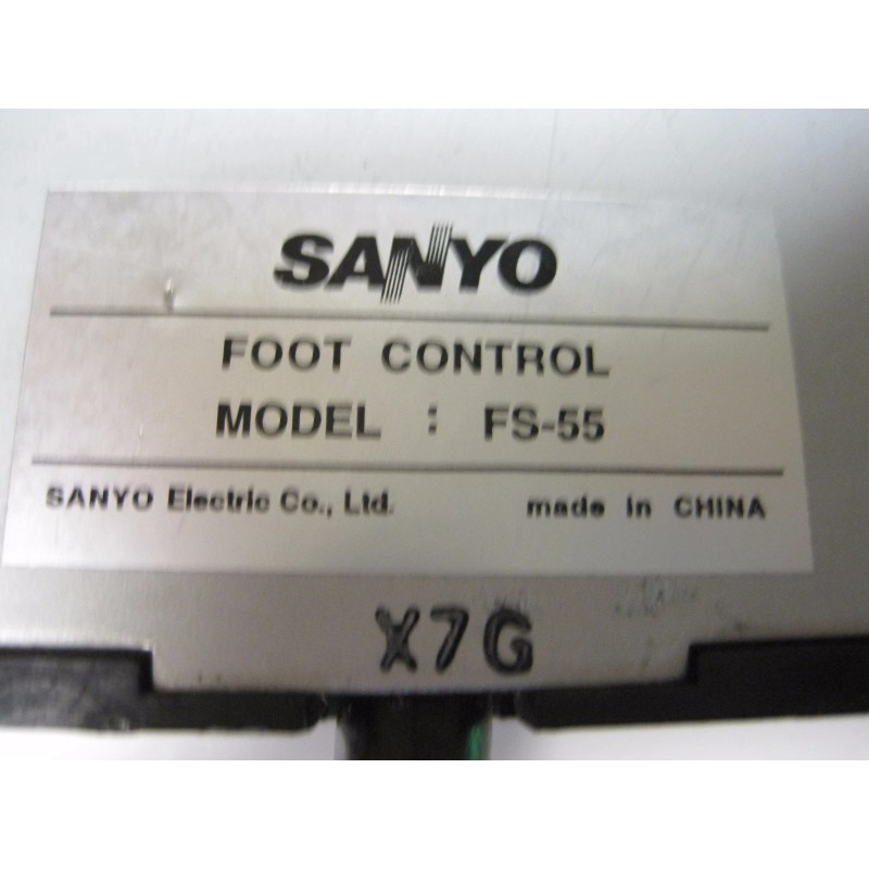 Sanyo FS-55 Transcriber Microcassette Dictation Machine Foot Pedal Control -