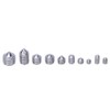 200Pcs Grub Screw, Cone Point Hex Socket Stainless Steel, M3/M4/M5/M6/M8,