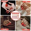 OHPHCALL 24pcs Nude Nails Glue Fake Nails for Women for