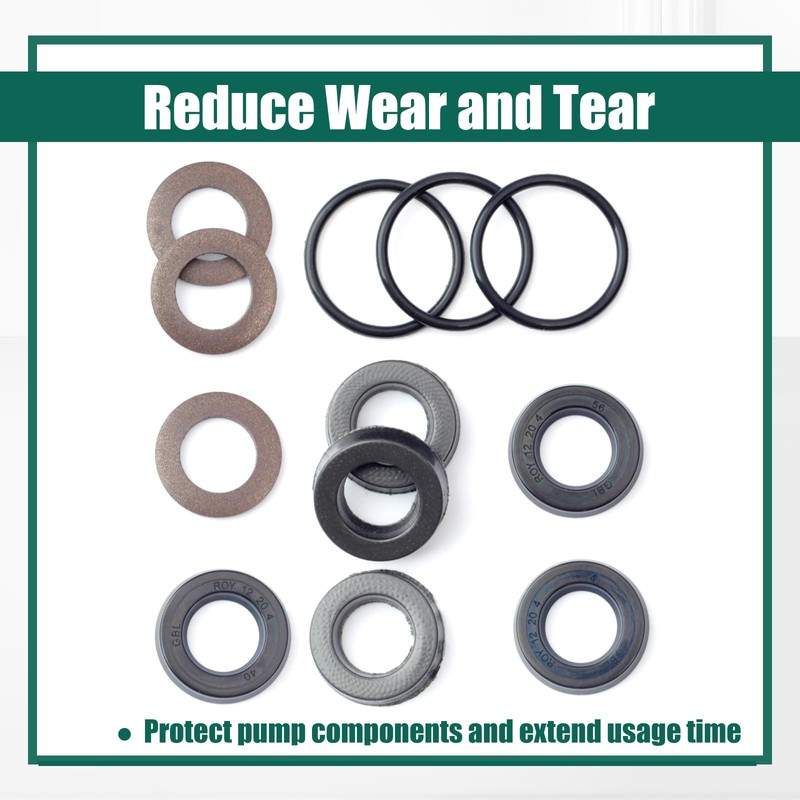 12 Pcs 514011751 Pressure Cleaning Pump Seal Kit Replacement for