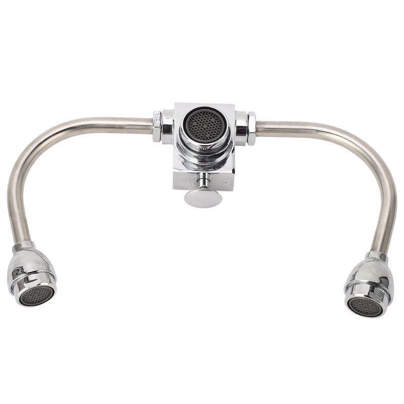 Faucet Mounted Eyewash Station Double Nozzle Emergency Eye Wash Unit
