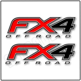 Ford Set of 2 - Ford F150 FX4 OFF ROAD Decals Stickers Truck bed for 2012 - 2014