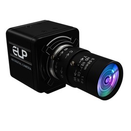 ELP Global Shutter USB Webcam - 1080P 90fps, Manual Zoom, Variable Focus, AR0234 Close-up Camera for Laptop