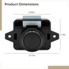 Calolin 6 Pcs Cabinet Latch with Zinc Alloy Bolt, Push