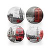 4 x Round London Coasters - Landmarks England GB UK